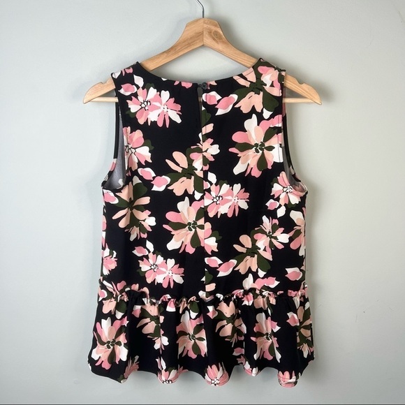 Jason Wu Floral V-Neck Sleeveless Top Blouse - Picture 8 of 11